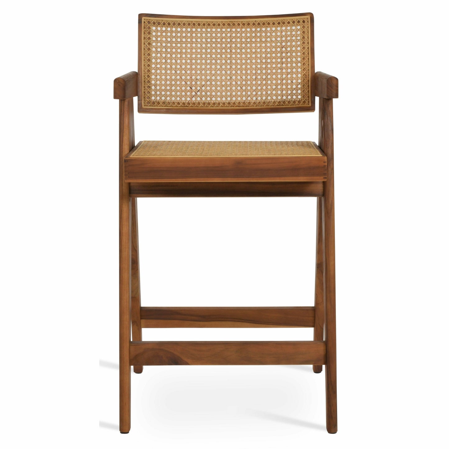 Pierre J Stool Teak Full Wicker