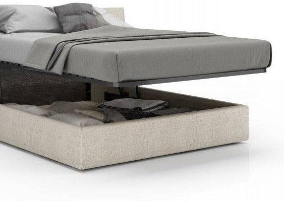 PLANK UPHOLSTERED STORAGE BED
