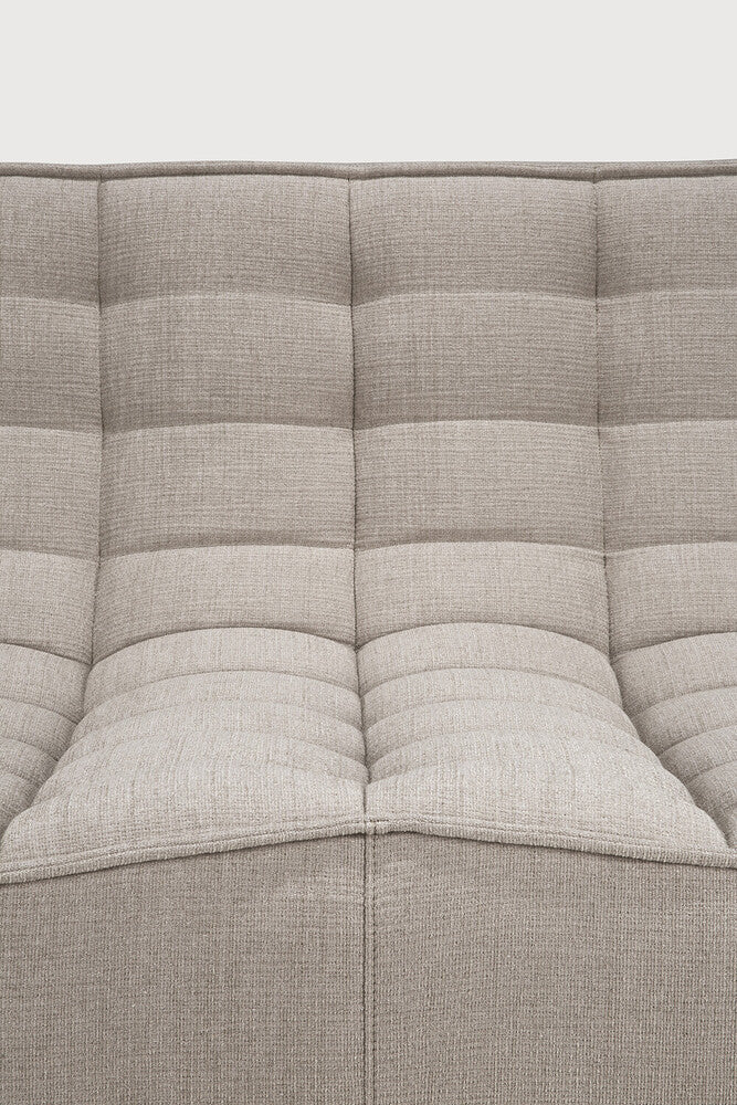 N701 Modular 4-Piece Ecru Fabric Sectional Set