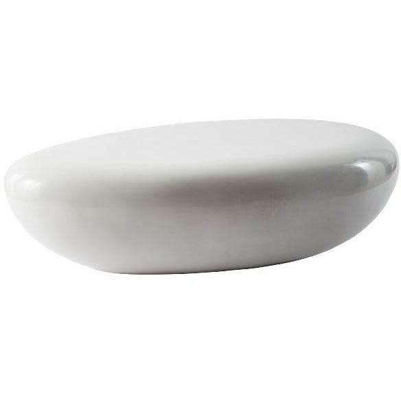 River Stone Coffee Table Gel Coat White