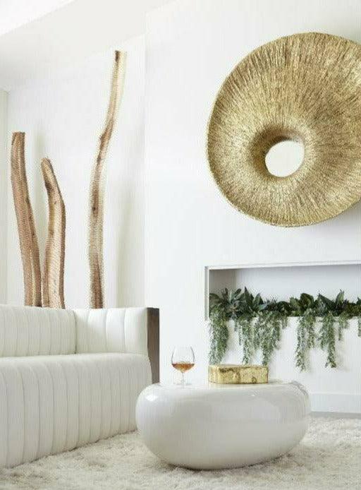 River Stone Coffee Table Gel Coat White