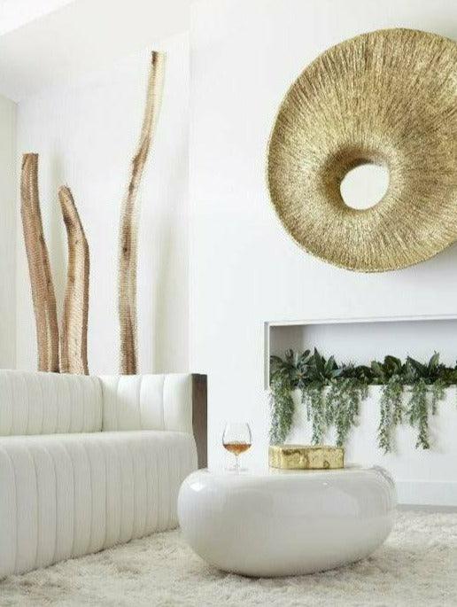 River Stone Coffee Table Gel Coat White