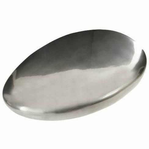 River Stone Coffee Table Liquid Silver