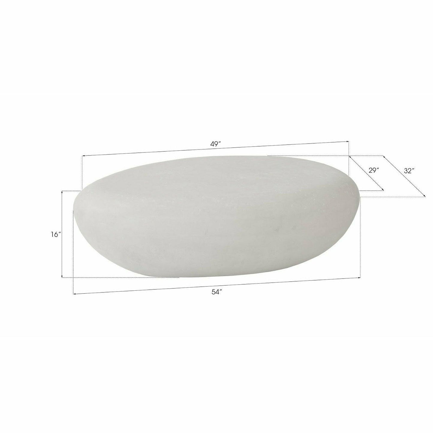 River Stone Coffee Table Roman Stone