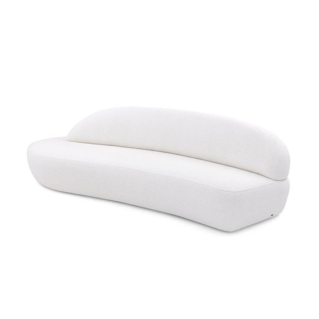 RUY Sofa in Off-White Boucle Fabric (Left Side) by Uultis