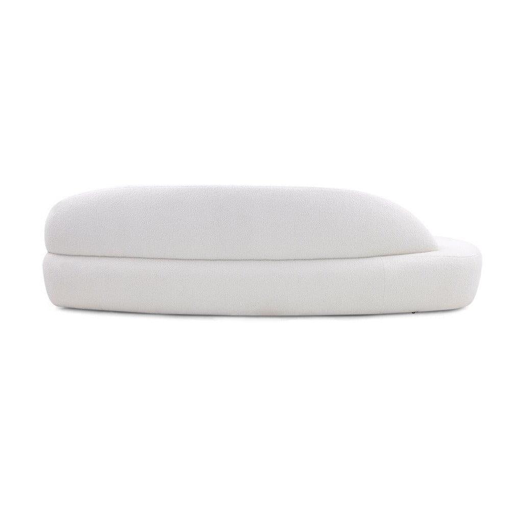 RUY Sofa in Off-White Boucle Fabric (Left Side) by Uultis