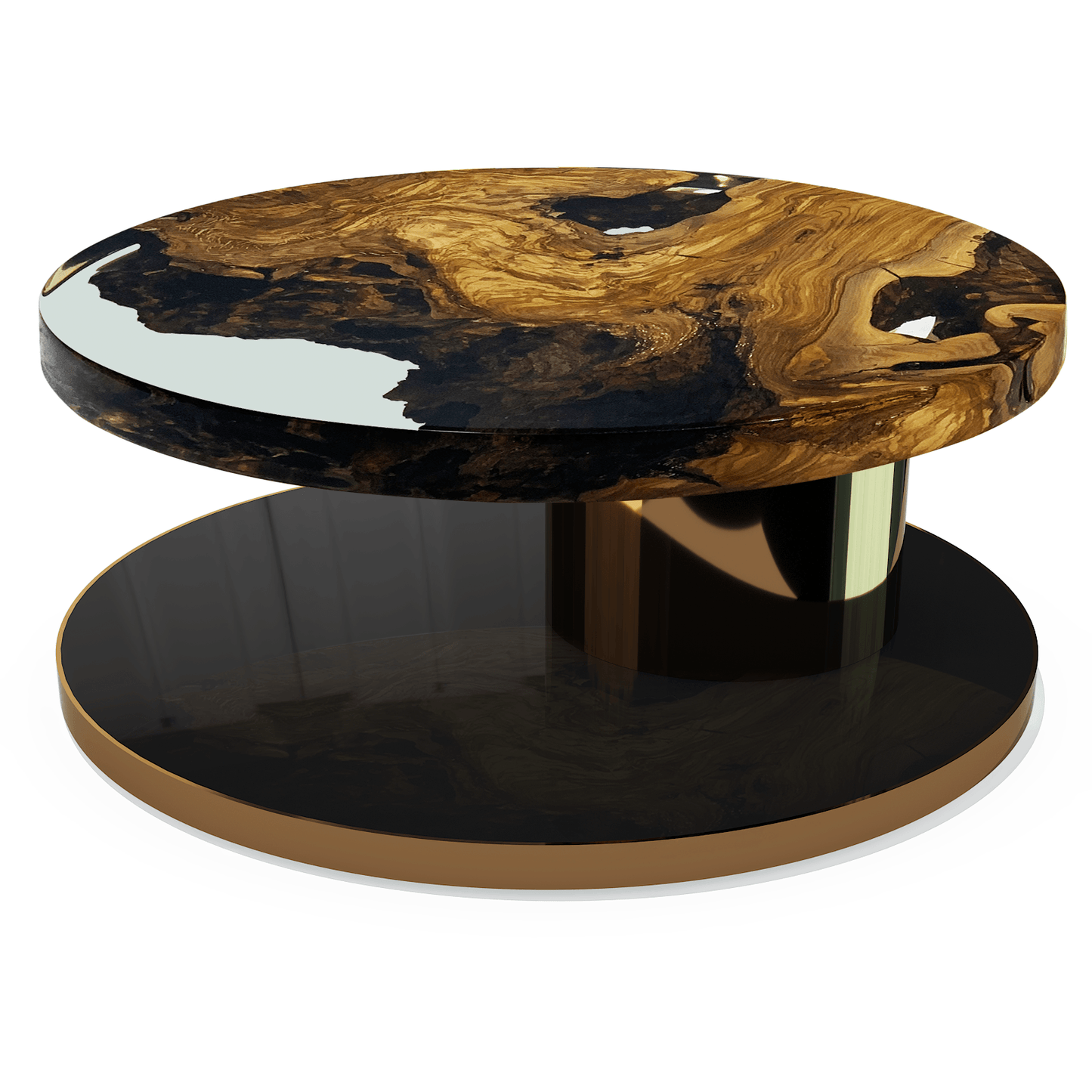 Saron Olive Wood 48 Round Coffee Table