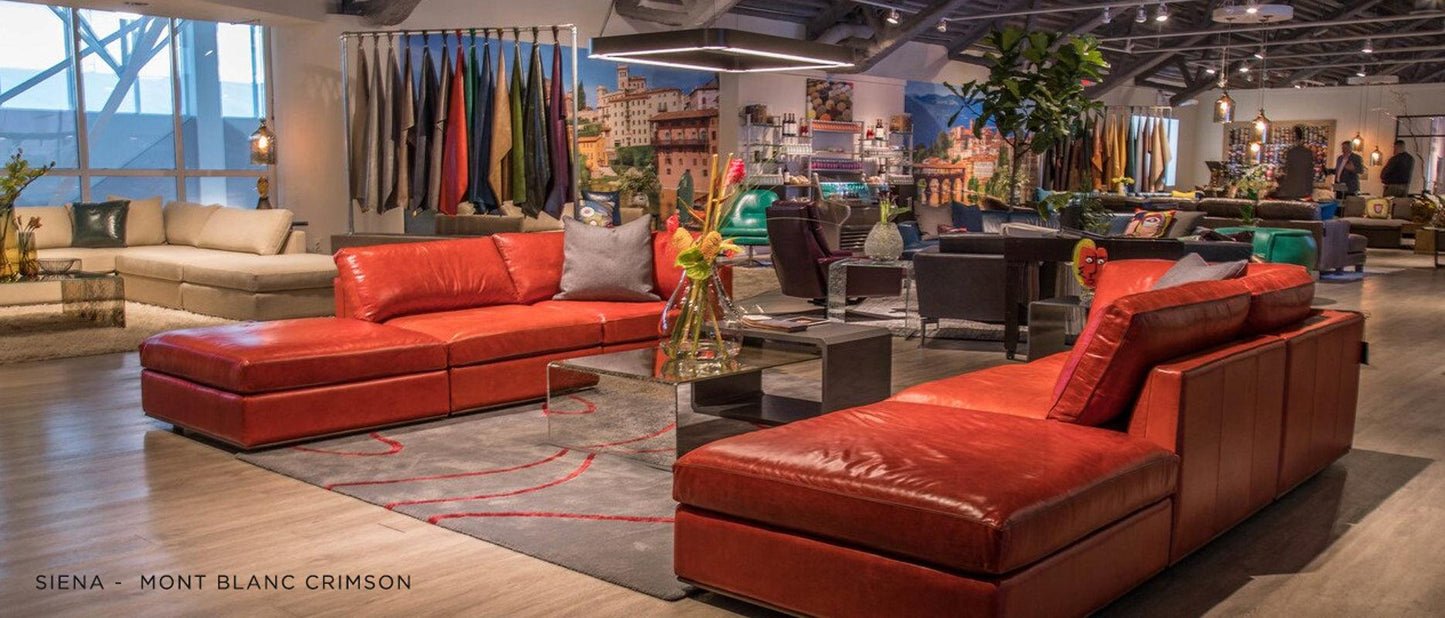 SIENA 3-SEAT GRAND SOFA - GREY FABRIC