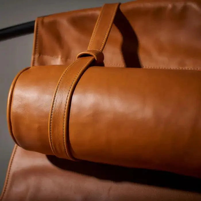 SLING Chair in Brown Ochre Leather