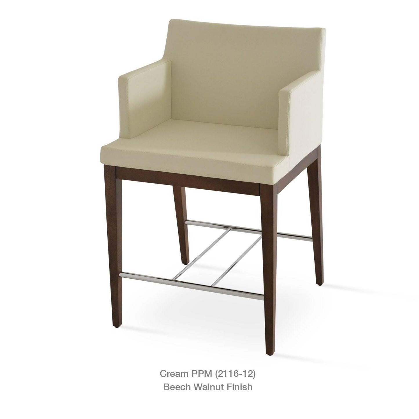 SOHO ARM WOOD STOOL
