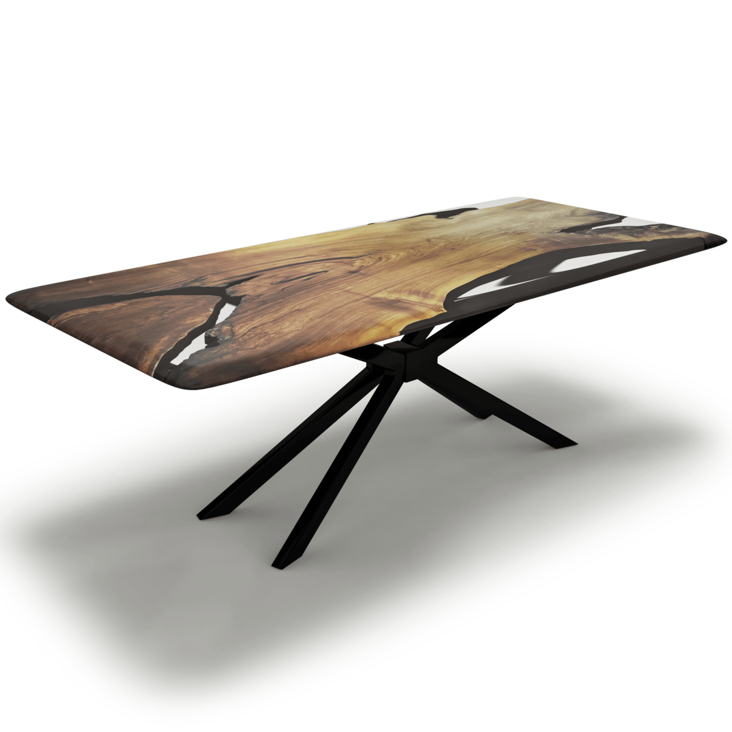 Stheno Walnut Wood Dining Table