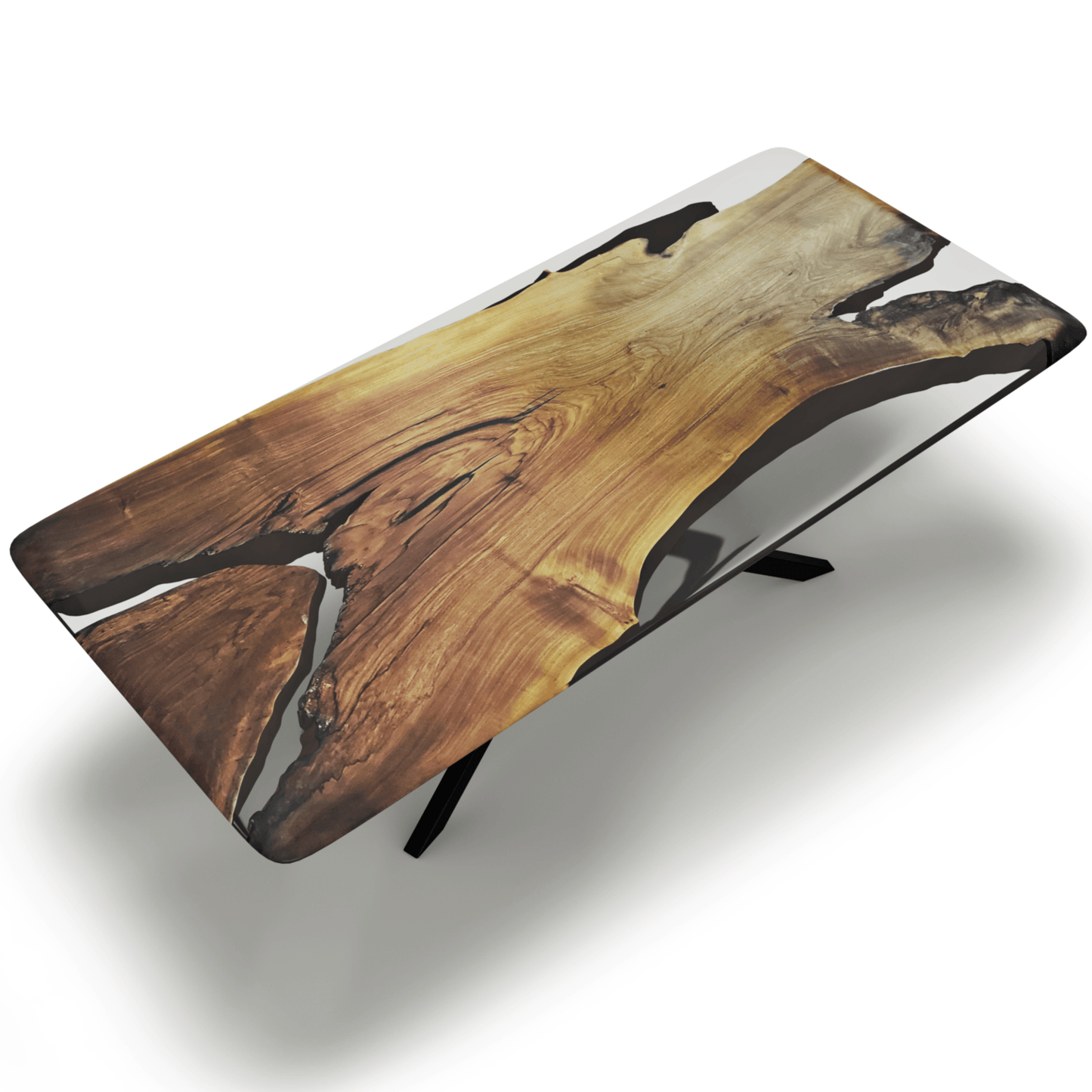 Stheno Walnut Wood Dining Table