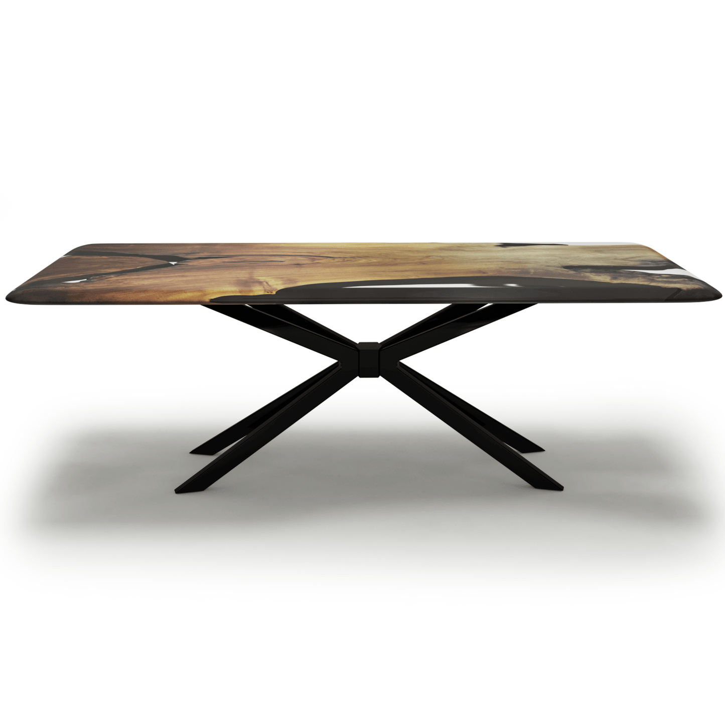 Stheno Walnut Wood Dining Table