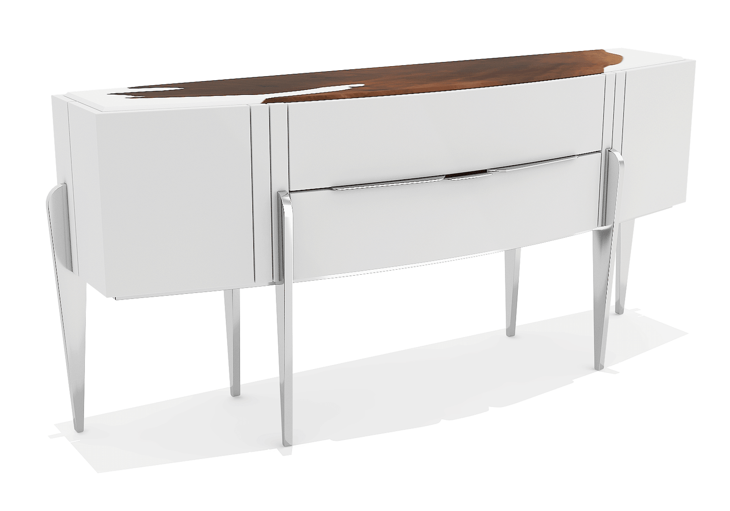 White Padua Console