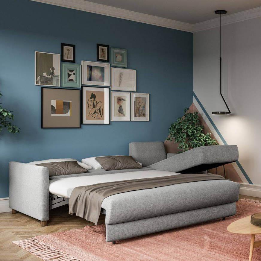 Pint Full Size XL Loveseat Chaise Sleeper