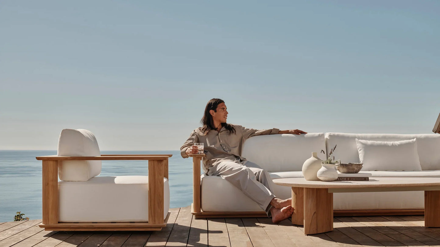 Newport Teak Fixed Chaise