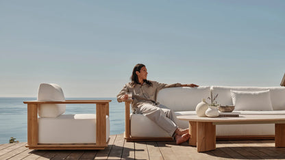 Newport Teak Fixed Chaise