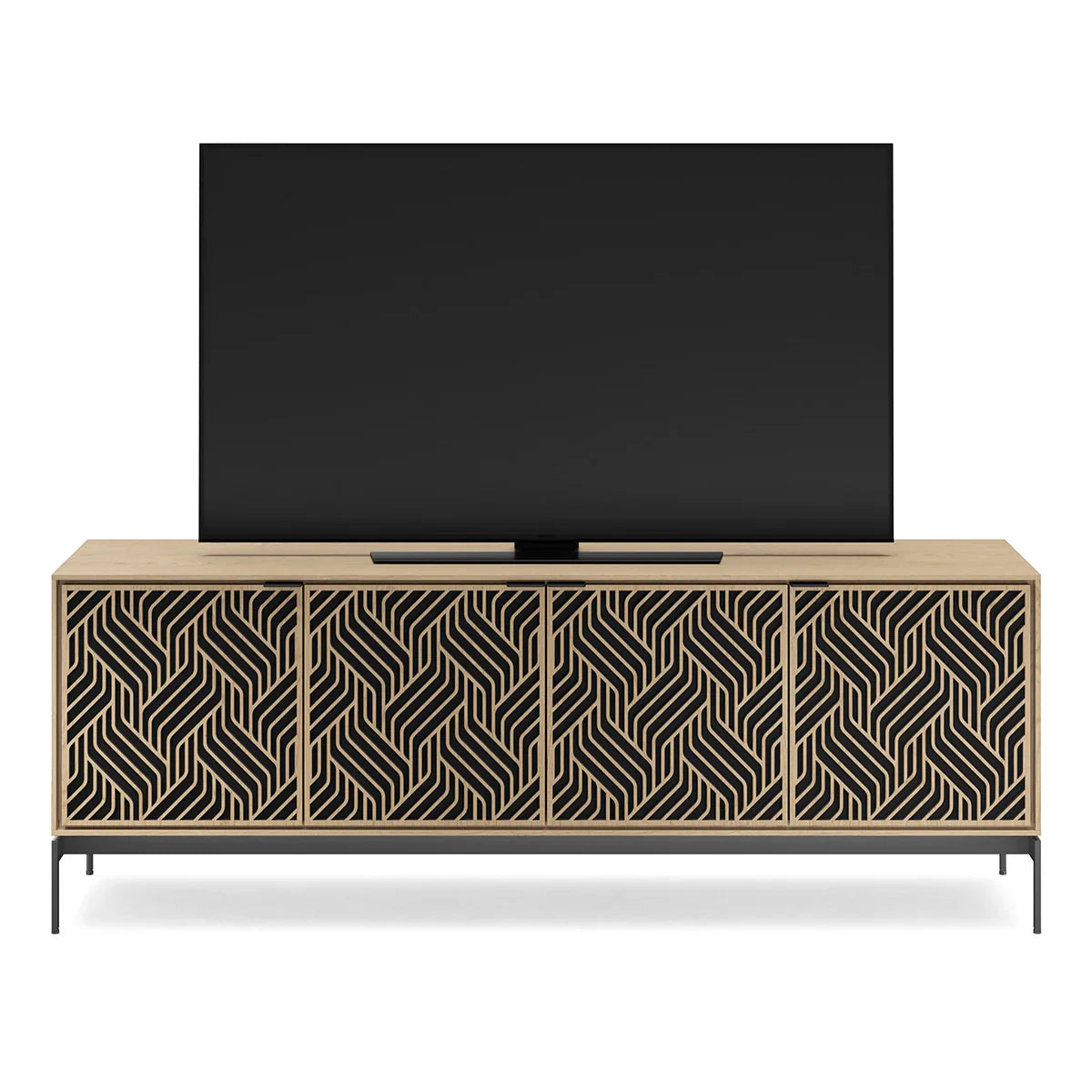 Elements 8709 Weave Media Cabinet with Console Base