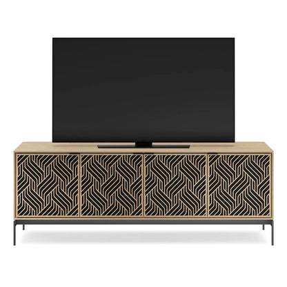 Elements 8709 Weave Media Cabinet with Console Base