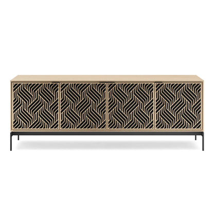 Elements 8709 Weave Media Cabinet with Console Base