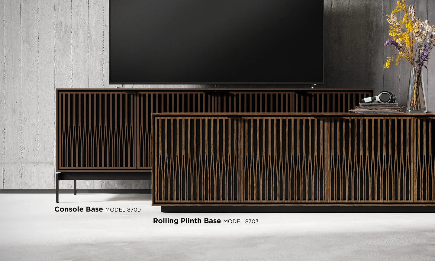 Elements 8709 Tune Media Cabinet with Console Base