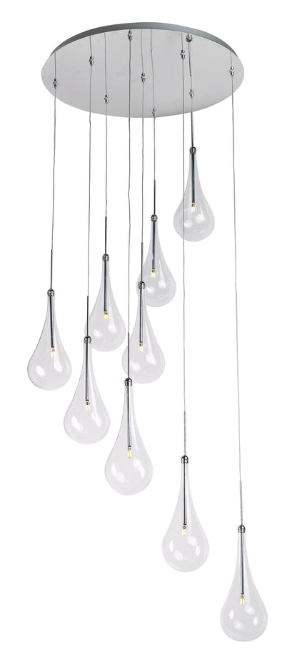 LARMES 9-LIGHT PENDANT ROUND