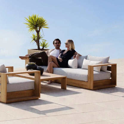HAYMAN TEAK 3 SEAT SOFA