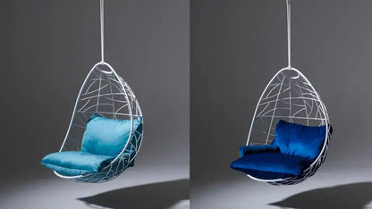 Nest Egg Hanging Swing Chair in Glossy White