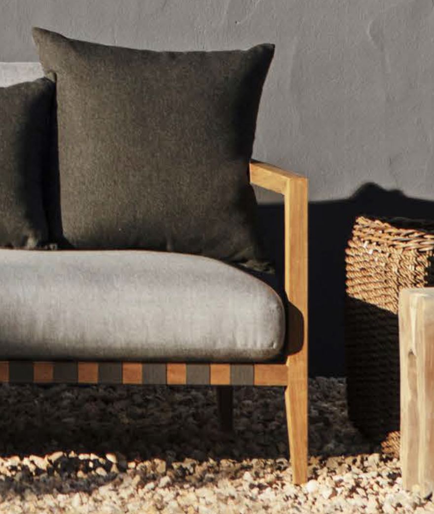 PIER TEAK 3 SEAT SOFA