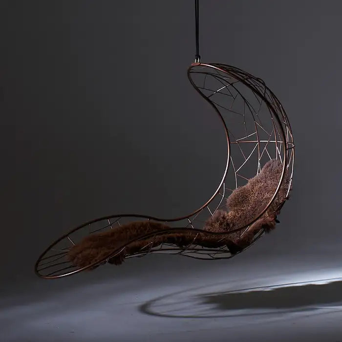 Recliner Hanging Swing Chair in Black