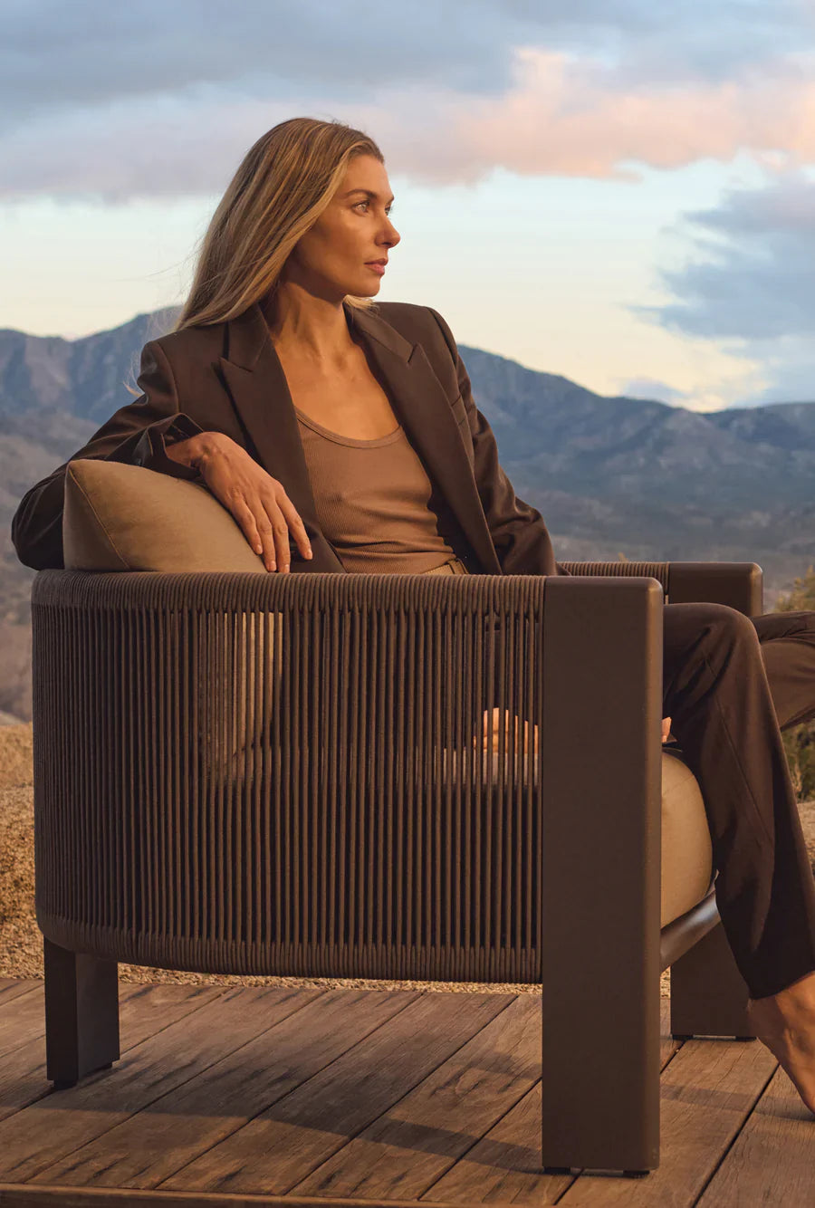 Poggiapiedi in alluminio Palm Beach