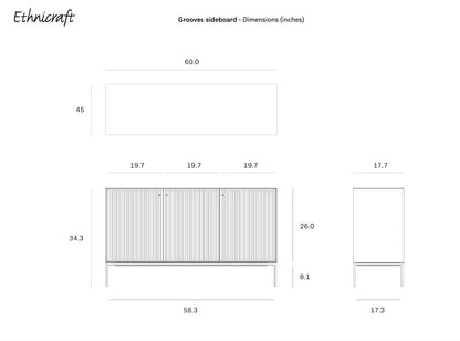 Grooves sideboard