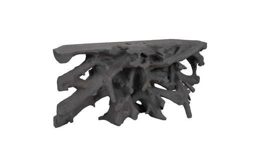 Tavolo da salotto con base a radice in pietra antracite Beau Cast
