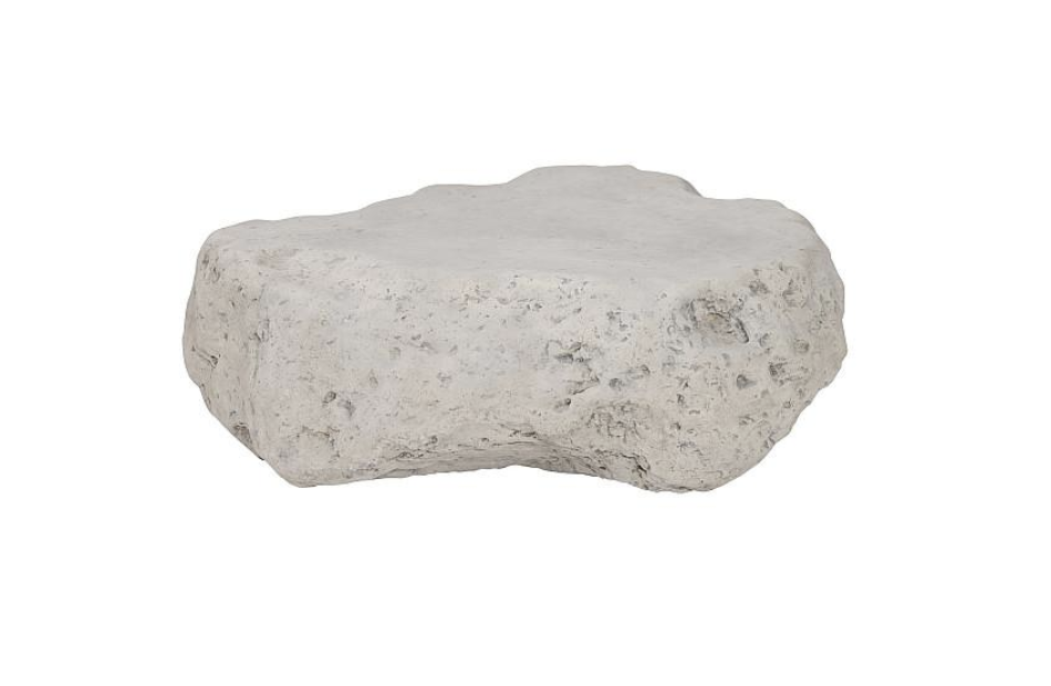 Cast Boulder Coffee Table Small , Roman Stone
