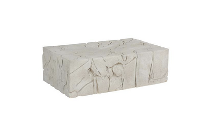 Chunk Coffee Table, Rectangle, Roman Stone