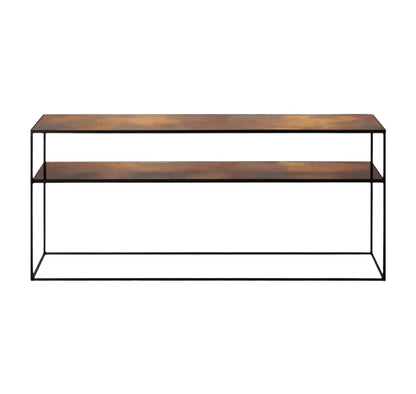Aged sofa console
