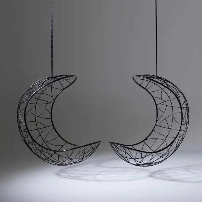 Lucky Bean Hanging Swing Chair in Black