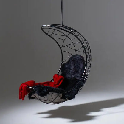 Lucky Bean Hanging Swing Chair in Black