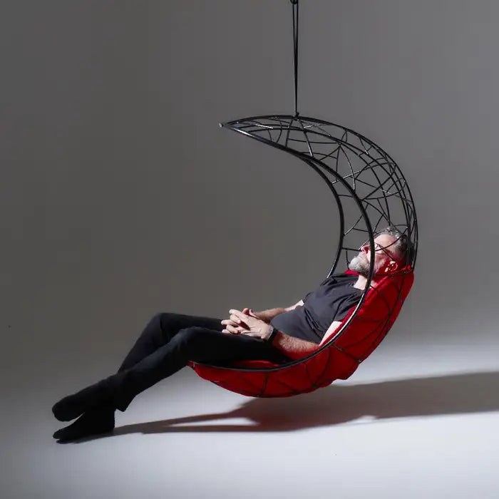 Lucky Bean Hanging Swing Chair in Black