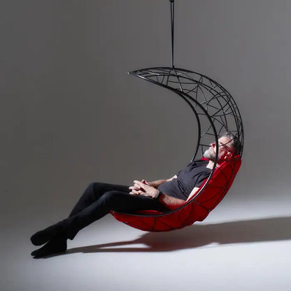 Lucky Bean Hanging Swing Chair in Black