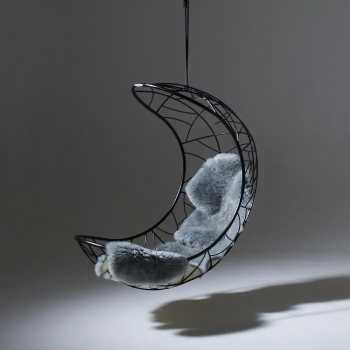 Lucky Bean Hanging Swing Chair in Black