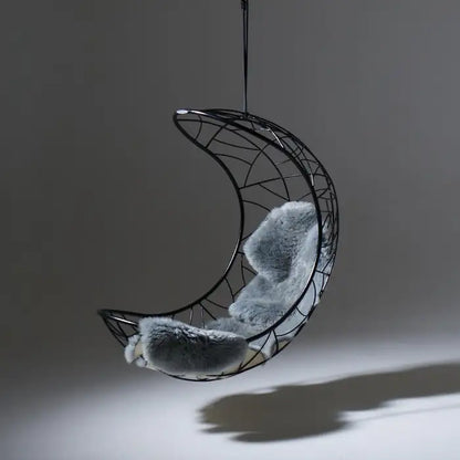 Lucky Bean Hanging Swing Chair in Black