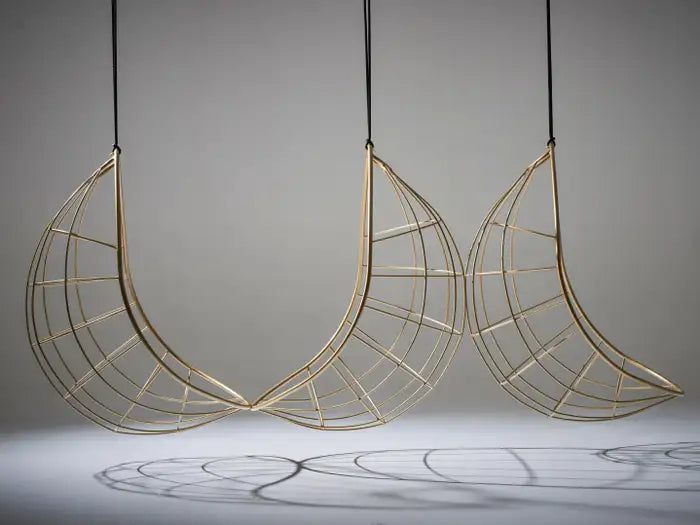 Nest Egg Hanging Swing Chair in Gold