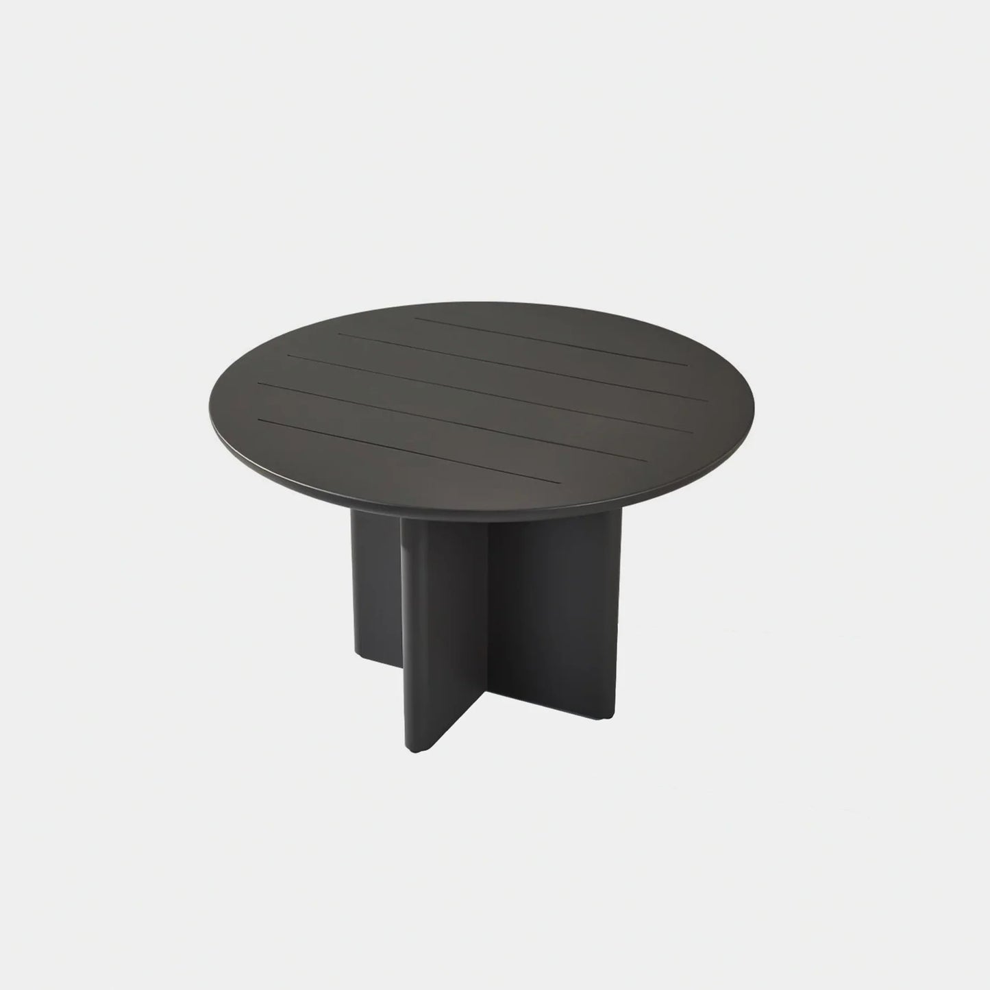 VICTORIA SLATTED ROUND DINING TABLE 48