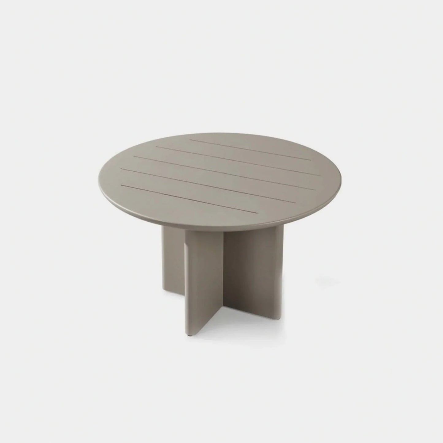 VICTORIA SLATTED ROUND DINING TABLE 48