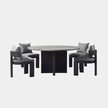 VICTORIA STONE ROUND DINING TABLE 60
