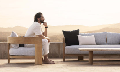 VICTORIA TEAK 3 SEAT SOFA