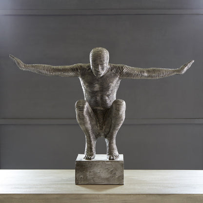 Outstretched Arms Sculpture Aluminum, Large