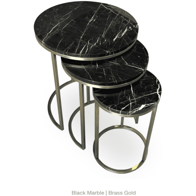 ALEXY MARBLE TOP NESTING TABLE