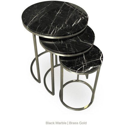ALEXY MARBLE TOP NESTING TABLE